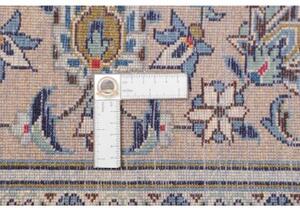 Tappeto Kashan Medaglione Floreale Avorio Blu 200x304 Cm