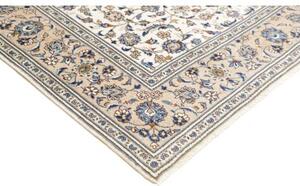 Tappeto Kashan Floreale Avorio Blu 200x285 Cm