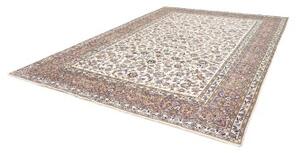 Tappeto Kashan Floreale Avorio Blu Polvere 284x396 Cm