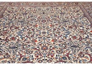 Tappeto Mashad Floreale Avorio Blu 305x392 Cm