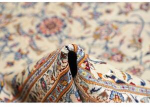 Tappeto Kashan Floreale Avorio Blu 248x353 Cm