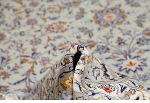 Tappeto Kashan Floreale Celeste Beige 275x388 Cm