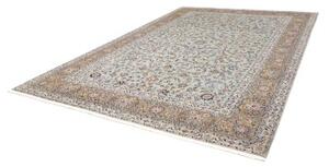 Tappeto Kashan Floreale Celeste Beige 275x388 Cm