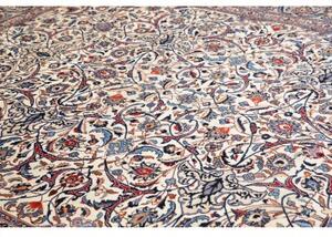 Tappeto Mashad Floreale Avorio Blu 305x392 Cm