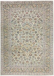 Tappeto Kashan Floreale Verde Salvia Blu Notte 245x347 Cm