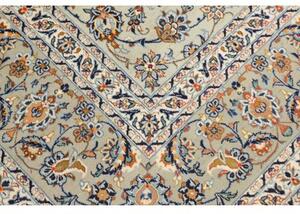 Tappeto Kashan Floreale Verde Salvia Blu Notte 245x347 Cm