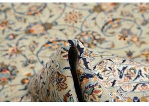 Tappeto Kashan Floreale Verde Salvia Blu Notte 245x347 Cm