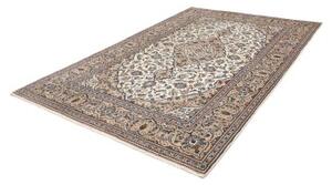 Tappeto Kashan Medaglione Floreale Avorio Blu 200x305 Cm
