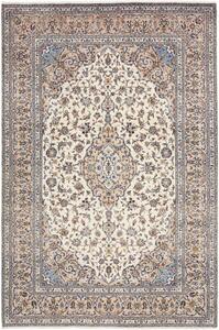 Tappeto Kashan Medaglione Floreale Beige Blu 205x310 Cm