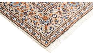 Tappeto Kashan Medaglione Floreale Avorio Blu 198x303 Cm