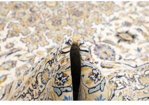 Tappeto Kashan Medaglione Floreale Avorio Blu 300x427 Cm