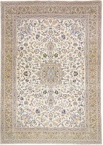 Tappeto Kashan Medaglione Floreale Avorio Blu 300x427 Cm