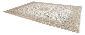Tappeto Kashan Medaglione Floreale Avorio Blu 300x427 Cm