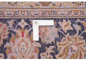 Tappeto Kashan Floreale Blu Notte Avorio 304x413 Cm