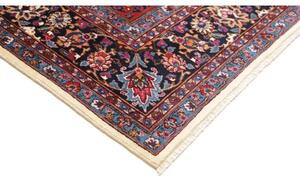 Tappeto Mashad Medaglione Floreale Avorio Blu Scuro 250x347 Cm