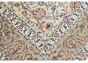 Tappeto Kashan Floreale Avorio Blu 260x370 Cm