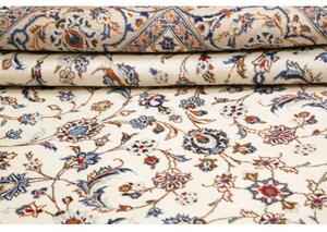 Tappeto Kashan Floreale Avorio Blu 250x360 Cm