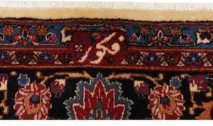 Tappeto Mashad Medaglione Floreale Avorio Blu Scuro 250x347 Cm