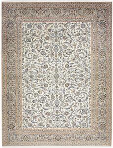 Tappeto Kashan Floreale Avorio Blu 315x408 Cm