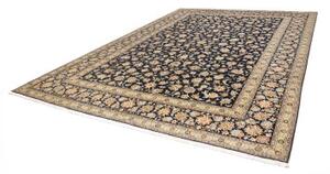 Tappeto Kashan Floreale Blu Notte Avorio 304x413 Cm