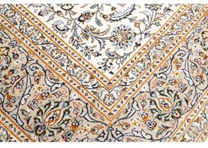 Tappeto Kashan Floreale Avorio Blu 315x408 Cm