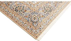 Tappeto Kashan Floreale Avorio Blu 315x408 Cm