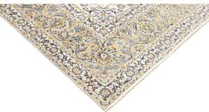 Tappeto Kashan Medaglione Floreale Avorio Blu 300x427 Cm