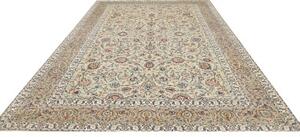 Tappeto Kashan Floreale Avorio Blu 260x370 Cm