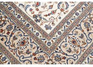 Tappeto Kashan Floreale Avorio Blu 250x360 Cm