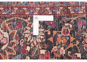 Tappeto Mashad Medaglione Floreale Avorio Blu Scuro 250x347 Cm