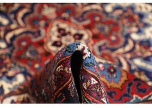 Tappeto Mashad Medaglione Floreale Avorio Blu Scuro 250x347 Cm