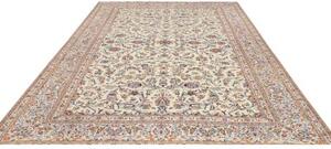 Tappeto Kashan Floreale Avorio Blu 250x350 Cm