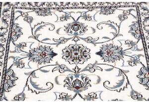 Tappeto Nain Kashmar Floreale Avorio Blu Corsia 77x253 Cm