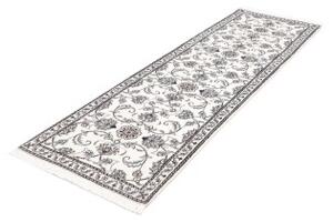Tappeto Nain Kashmar Floreale Avorio Blu Corsia 77x253 Cm