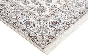 Tappeto Nain Kashmar Floreale Avorio Blu 200x295 Cm