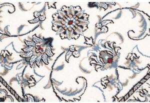 Tappeto Nain Kashmar Floreale Avorio Blu Corsia 77x253 Cm