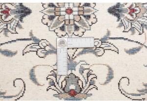 Tappeto Nain Kashmar Floreale Avorio Blu Corsia 77x253 Cm
