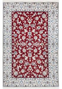 Tappeto Nain Kashmar Floreale Rosso Avorio 195x300 Cm