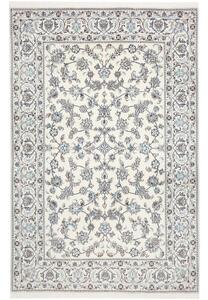 Tappeto Nain Kashmar Floreale Avorio Blu 194x302 Cm