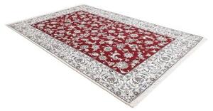 Tappeto Nain Kashmar Floreale Rosso Avorio 195x300 Cm