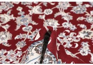 Tappeto Nain Kashmar Floreale Rosso Avorio 195x300 Cm