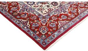 Tappeto Mashad Medaglione Floreale Avorio Rosso 250x322 Cm