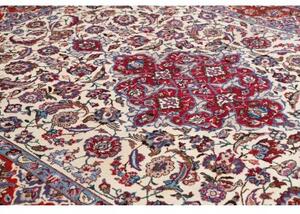 Tappeto Mashad Medaglione Floreale Avorio Rosso 250x322 Cm
