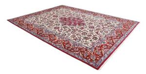 Tappeto Mashad Medaglione Floreale Avorio Rosso 250x322 Cm