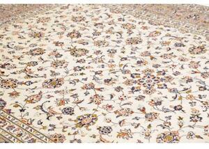 Tappeto Kashan Floreale Avorio Beige 250x360 Cm