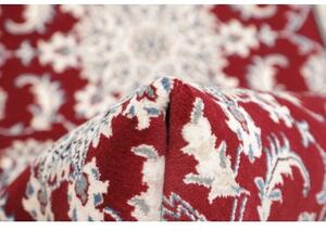 Tappeto Nain Kashmar Medaglione Floreale Rosso Bianco Corsia 78x295 Cm