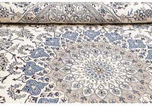 Tappeto Nain Kashmar Medaglione Floreale Avorio Blu 290x400 Cm