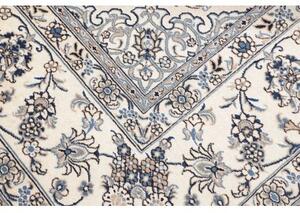 Tappeto Nain Kashmar Medaglione Floreale Avorio Blu 290x400 Cm