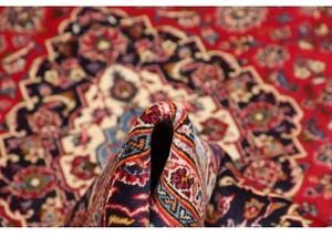 Tappeto Ardakan Medaglione Floreale Rosso Blu Scuro 203x300 Cm