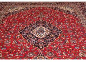Tappeto Ardakan Medaglione Floreale Rosso Blu Scuro 298x404 Cm